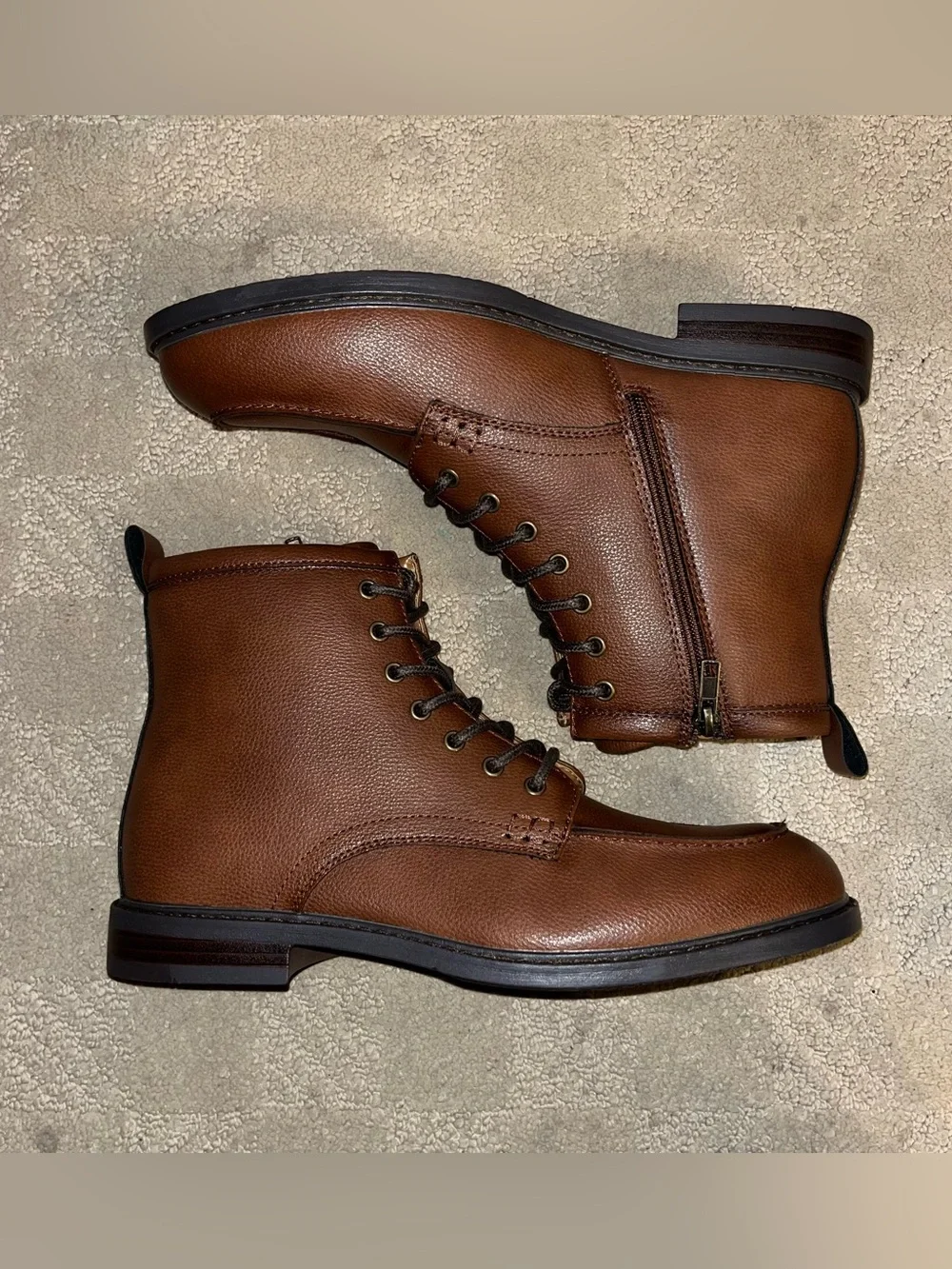 Aldo Knighton Lace Up Boots Tan Almost Brown Men’s Size 10